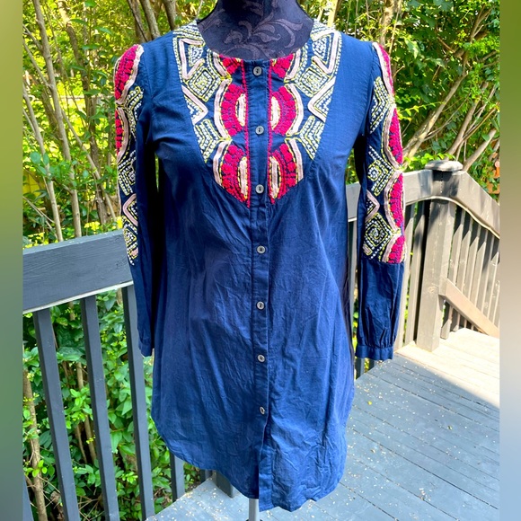 Anthropologie Hei Hei Tunic / Size 0 / 100% cotton - Picture 3 of 6